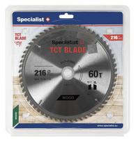 pjovimo diskas - SPECIALIST+ pjovimo diskas TCT 216x60T x30/20 mm - 1 nuotrauka