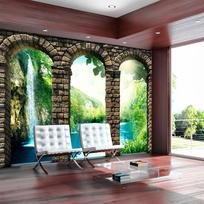 Fototapetas Artgeist Mysterious waterfall, 280 cm x 400 cm
