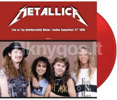 ploksteles metallica - Vinilinė plokštelė LP METALLICA „Live at the Hammersmith Odeon, London, 1986“ (Red Vinyl) (LP) - 1 nuotrauka
