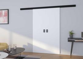 Stumdomos dvigubos durys ADRK Furniture TOPPO 140, baltos