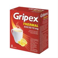 gripex - GRIPEX THERMAL, 650/50/10 mg, milteliai geriamajam tirpalui, N8  - 1 nuotrauka