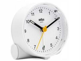 braun zadintuvas - Stalinis laikrodis Braun BC01W (Balta - White) - 1 nuotrauka