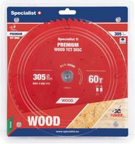 305 mm x 30 mm - SPECIALIST+ Pjovimo diskas 305x60T x 30 mm, Wood PREMIUM - 2 nuotrauka