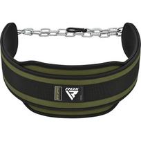 Diržas svorių kilnojimui RDX T7 Pro Dipping Belt WDB-T7AG žalias (Green)