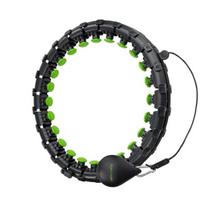 hula hoop lankas - Tunturi Adjustable Hula Hoop, 338 mm, 1.8 kg, juoda/žalia (Black/Green) - 1 nuotrauka