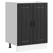 virtuvines spinteles kriaukle - Lucca Kitchen Bottom Cabinet, Juodas (Black), 60x46x81.5 cm - 1 nuotrauka
