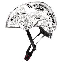 Seven Avengers Comics šalmas, 54-58 cm, balta/juoda (White/Black)