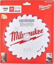 Milwaukee Pjovimo diskas CSB P W 190x30x1,6mm 24ATB