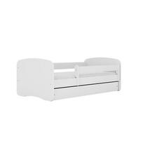 Kocot Kids Babydreams Vaikiška lova, 80x180 cm, balta (White), su stalčiumi ir čiužiniu