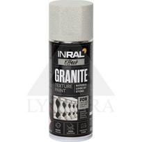 Aerozoliniai dekoratyviniai dažai INRAL GRANITE, kreminė (Cream), matiniai, 400 ml