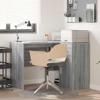 vidaXL Kampinis rašomasis stalas su stalčiais 2 pcs Pilka (Gray) sonoma ąžuolo