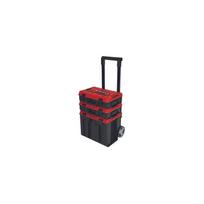 trolley - Einhell E-Case Tower įrankių dėžės komplektas su ratukais, 3 vnt. (Juoda/Raudona) - 1 nuotrauka