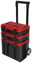 trolley - Einhell E-Case Tower įrankių dėžės komplektas su ratukais, 3 vnt. (Juoda/Raudona) - 2 nuotrauka