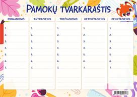 Pamokų tvarkaraštis Technoinform, A5, 200gsm