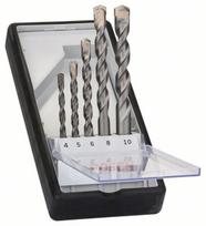 Grąžtų komplektas Bosch, betonui/mūrui, tiesus, 10 mm x 12 cm