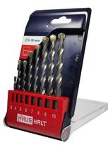 Grąžtų komplektas Haushalt 4542002, betonui/mūrui, tiesus, 3 mm x 12 cm