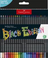 spalvoti piestukai faber - Faber-Castell Spalvoti pieštukai Black Edition, 24 spalvos - 2 nuotrauka