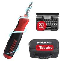wiha atsuktuvai - Wiha speedE PocketDrive elektrinis atsuktuvas 31 vnt. (Juodas/Raudonas) - 1 nuotrauka