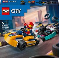 go kartai - LEGO City Gokartai ir lenktynininkai 60400 - 1 nuotrauka