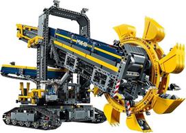 LEGO Technic ekskavatorius su kaušu ir ratais, 2 in 1 modelis su maitinimo funkcijomis, statybiniai žaislai paaugliams 42055