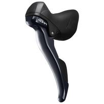 pavaru dviracio rankenele - Dviračio pavarų/stabdžių rankenėlė Shimano ST-R3000 Sora, kairė, 2-speed, Juoda (Black) - 2 nuotrauka