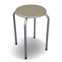 Valgomojo taburetė Domoletti Demet, sidabro/medžio (Silver/Wood)