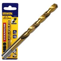 Metalo grąžtas Irwin Titanium, metalas, hss, cilindrinis, 7.5 mm x 10.9 cm