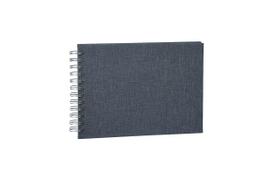 Fotoalbumas Base Line Canvas Wire-O Blue