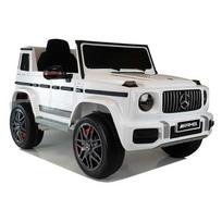 vaikiskas mercedes - Lean Cars Vaikiškas elektrinis automobilis Mercedes-Benz G63 AMG BBH-0003 EZ, baltas (White) - 1 nuotrauka