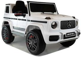 vaikiskas mercedes - Lean Cars Vaikiškas elektrinis automobilis Mercedes-Benz G63 AMG BBH-0003 EZ, baltas (White) - 2 nuotrauka