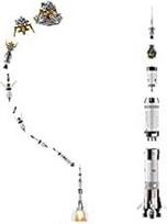 lego detales - LEGO Ideas NASA Apollo Saturn V 21309 - 6 nuotrauka