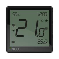 zigbee termostatas - Engo EONE Zigbee 3.0 belaidis termostatas, juodas (Black) - 2 nuotrauka