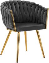 fotelis velvet - Fotelis 4Rico QS-GW06G, pilkas (Grey) - 1 nuotrauka