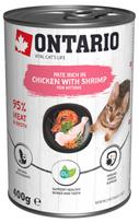 Ontario Cat konservai kačiukams su vištiena ir krevetėmis, 400 g