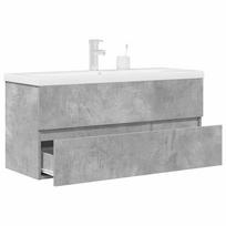 vidaXL Vonios baldų komplektas, 2 dalių, Betono pilka (Concrete Grey)