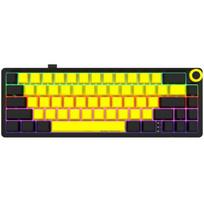 mechanine klaviatura geltoni - Lorgar KBP70MW, Wireless 65% Mechaninė Klaviatūra Žaidimams Pro, Juoda/Geltona (Black/Yellow) - 2 nuotrauka