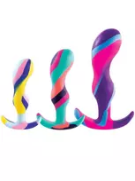 NMC Butt Plug Rinkinys 3 in 1 (Daugiakolorė - Multicolor)