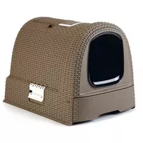 Curver 400461 uždaro tipo kačių tualetas, rudas (Brown), 51x38,5x39,5 cm