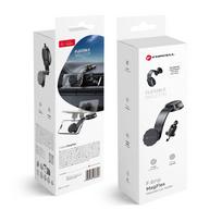 FORCELL F-GRIP MagFlex magnetinis automobilinis laikiklis priekinio stiklo / prietaisų skydelio / oro angai Juodas (Black)