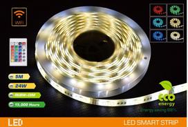 dimeriuojama led juosta - SPECTOR LIGHT 17611S Išmanioji LED juosta 5m, 24W, RGB+W, Wi-Fi + pultelis - 2 nuotrauka