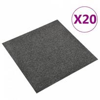 kilimine plytele - vidaXL Kiliminės plytelės, 50 cm x 50 cm, antracito (Anthracite), 20 vnt. - 2 nuotrauka