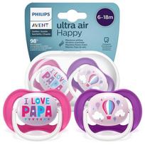 Philips Avent Ultra Air, 6-18 mėn., Rožinė/Violetinė (Pink/Purple), 2 vnt.