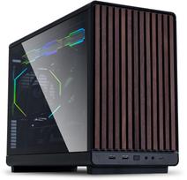 atx korpusai - Lian Li A3-mATX Wood Edition, Juodas (Black) - 1 nuotrauka