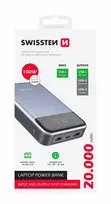 Swissten 20000 mAh 100W Juodas (Black)