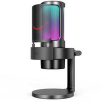 FIFINE AM8 RGB Mikrofonas, pilka (Gray)