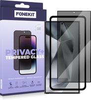 FoneKit Privacy  Full Cover -panssarilasi, Google Pixel 8, musta (Google Pixel 8 2.5D privacy)