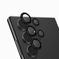uniq Optix Aluminium Camera Lens Protector Sam S24 Ultra S928 midnight black camera lens glass with applicator