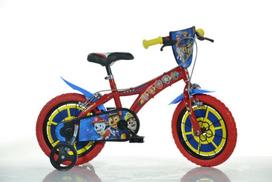 paw patrol dviratis - Dino Bikes Paw Patrol 14", 614-PW, mėlynas/raudonas/geltonas (Blue/Red/Yellow) - 2 nuotrauka
