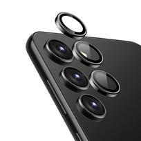 s24 stikliukas - CRONG Tempered glass camera Samsung S24  black - 1 nuotrauka
