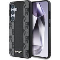 Dkny "Leather Checkered Pattern MagSafe Galaxy S25" Black